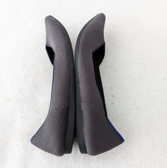 Rothys The Point Darl Gray Blue Halo Slip On Pointed Ballet Flats Shoes Womens 7 - Picture 8 of 12